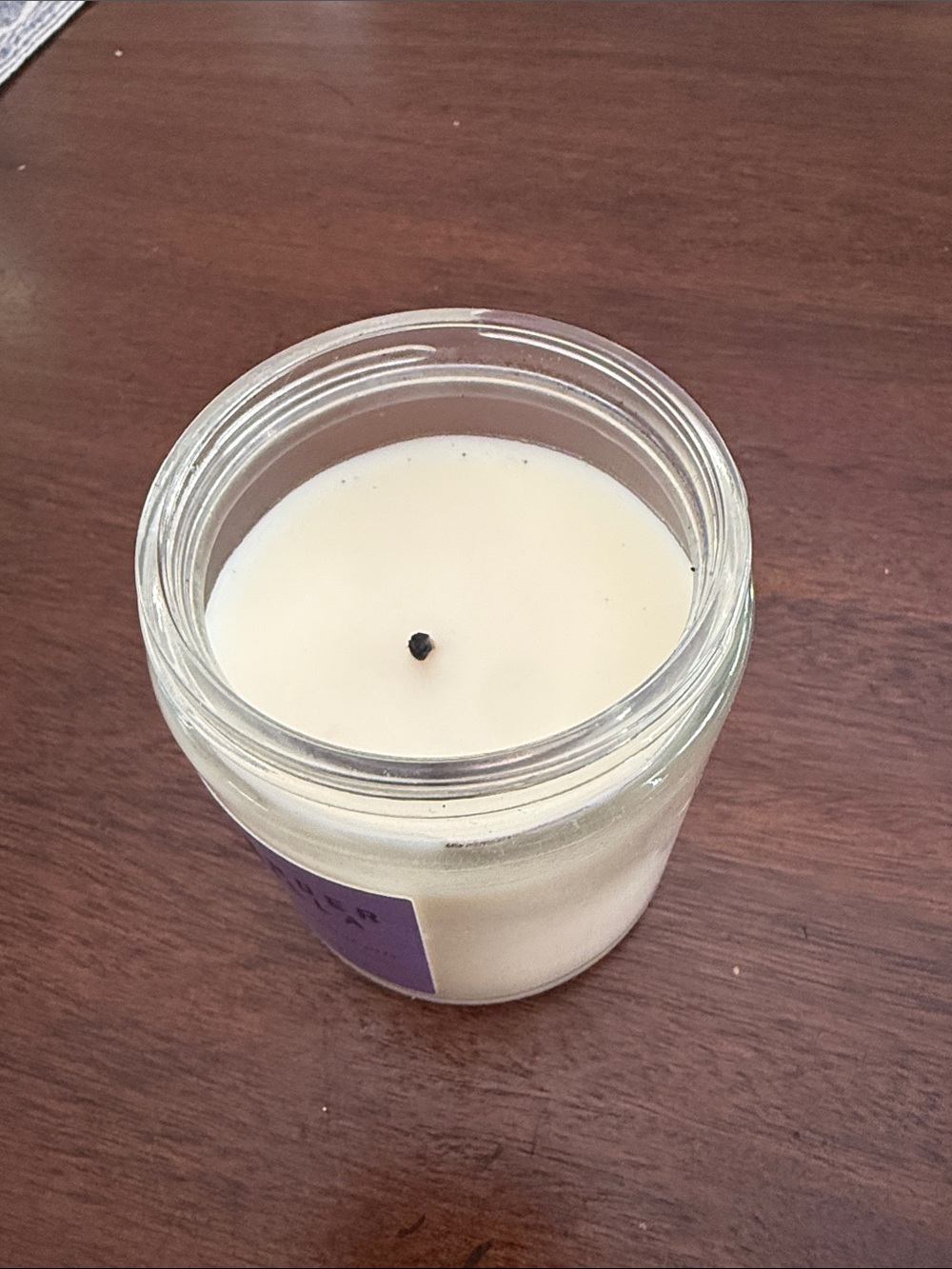 White Barn Lavender Vanilla Candle - Cream & Black - Picture 3 of 3